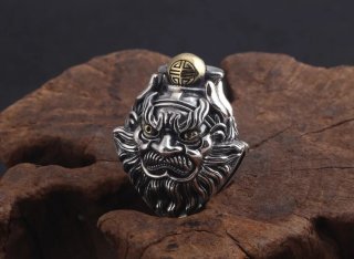 925 sterling silver jewelry, personalized Thai silver pendant with a powerful Zhong Kui bell design for men, vintage trendy neck 925 sterling silver jewelry, personalized Thai silver pendant with a powerful Zhong Kui bell design for men, vintage trendy neck